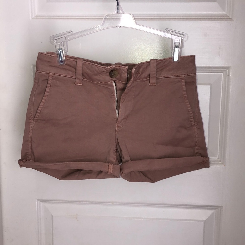 American Eagle Mauve Super Stretch Shorts